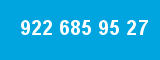 922 685 95 27 922 685 95 27